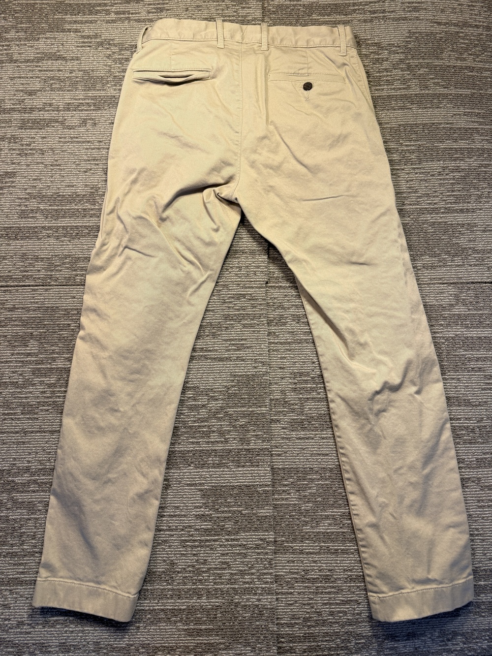 J.Crew Original Chino Pants Mens 29x30 Beige Slim Fit Cotton Flat Front Casual